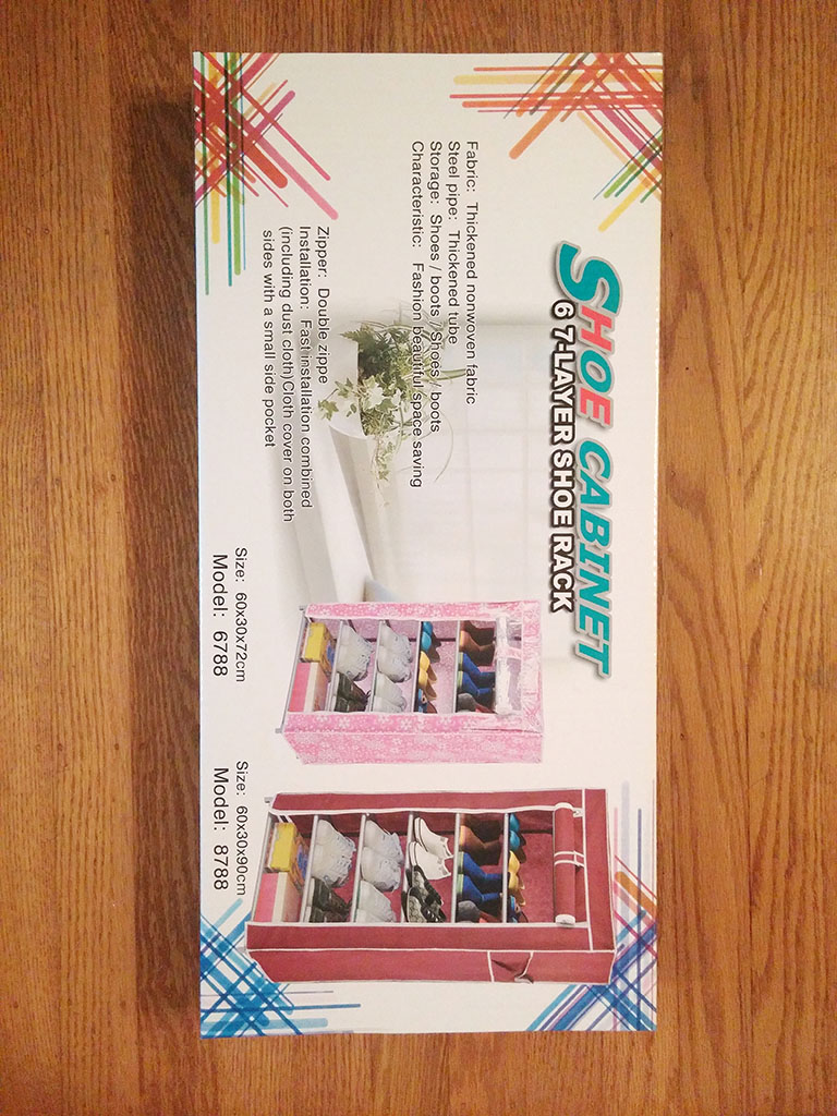 shoe tiers on Trico Op 6 Tiers Shoe Rack With Dustproof Cover Grey