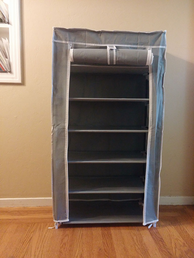 shoe tiers on Trico Op 6 Tiers Shoe Rack With Dustproof Cover Grey